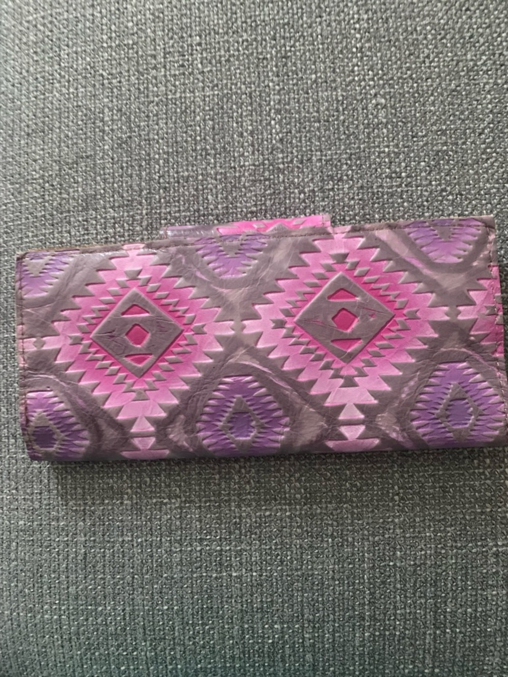 Pink & Purple Aztec Pattern Wallet - Picture 3 of 8